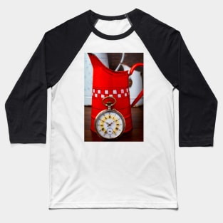 Beautiful Pocket Watch Against Red Pitcher Baseball T-Shirt